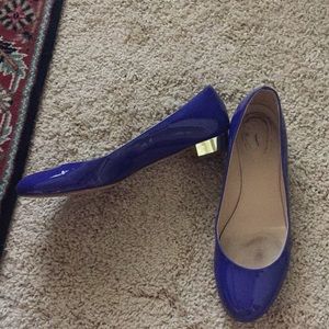 Jcrew flats with gold heel